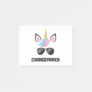 Changemaker Unicorn Post-it Notes