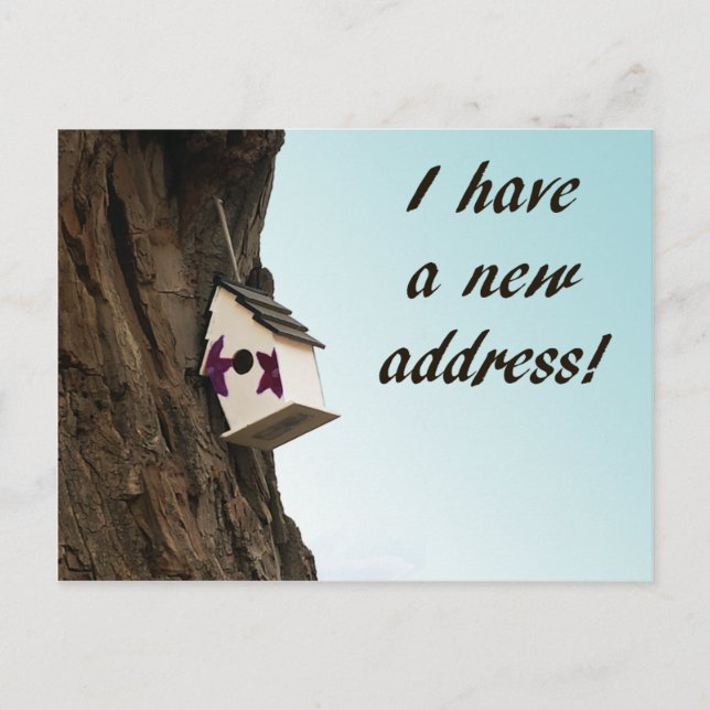 Changement d'adresse avec carte postale (Devant)