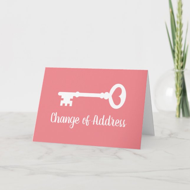 Changement d'adresse carte de déplacement avec clé (Devant)