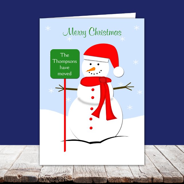 Changement d'adresse Carte de Noël (Créateur téléchargé)