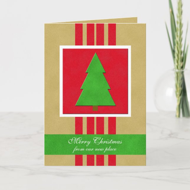 Changement d'adresse Carte de Noël (Devant)