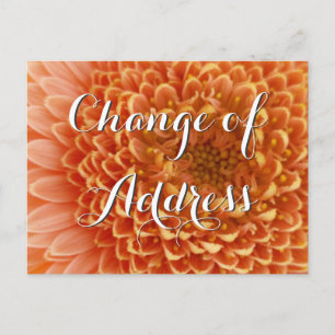 Changement d'adresse la carte postale avec la