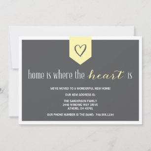 Changement d'adresse le faire-part