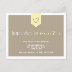 Changement d'adresse mignon le faire-part