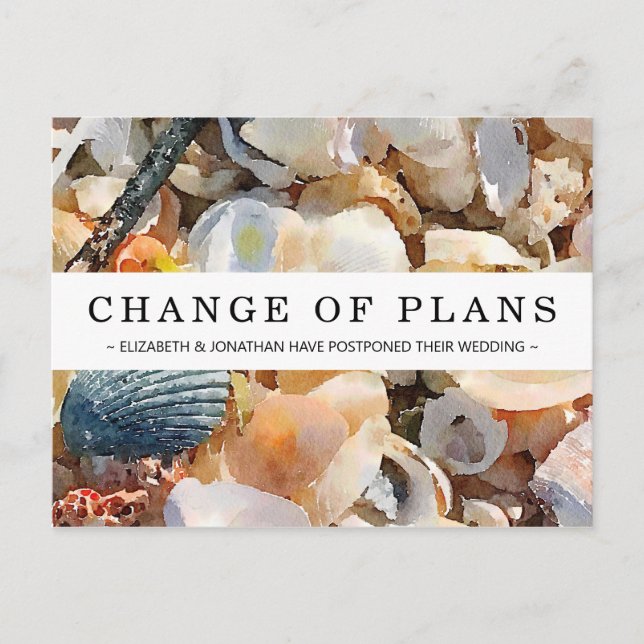 Changement de plans Coques de mer et carte postale (Devant)
