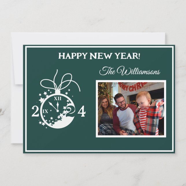 Changer d'année Bonne nouvelle année Carte photo 4 (Devant)