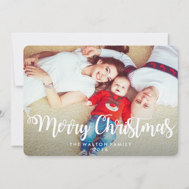 CHANGER DE COULEUR - Carte photo de Noël (Devant)