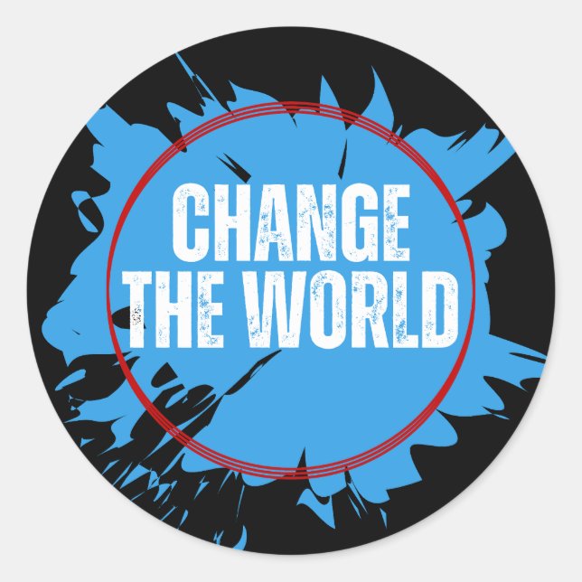 Changer le Sticker rond classique mondial (Devant)