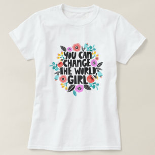 Changer le T-shirt fille du monde