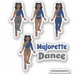 Changer rapidement Stickers Danseur Marine Grey