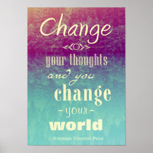 Changer vos pensées Poster Motivational