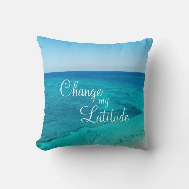 Changez mon coussin de citation de plage de (Recto)