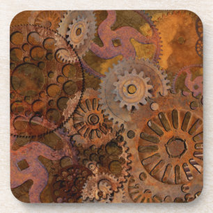 Changing Gear - Steampunk Gears & Cogs Coaster