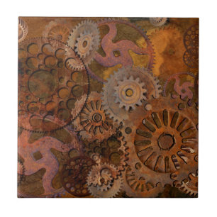 Changing Gear - Steampunk Gears & Cogs Tile