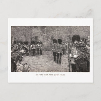 Changing Guard at St. James's Palace Postcard