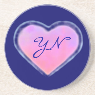 Changing Heart monogram coaster