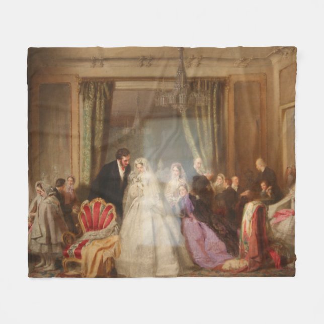 Changing Homes (Married Life) (Wedding Gift) Fleece Blanket (Front (Horizontal))