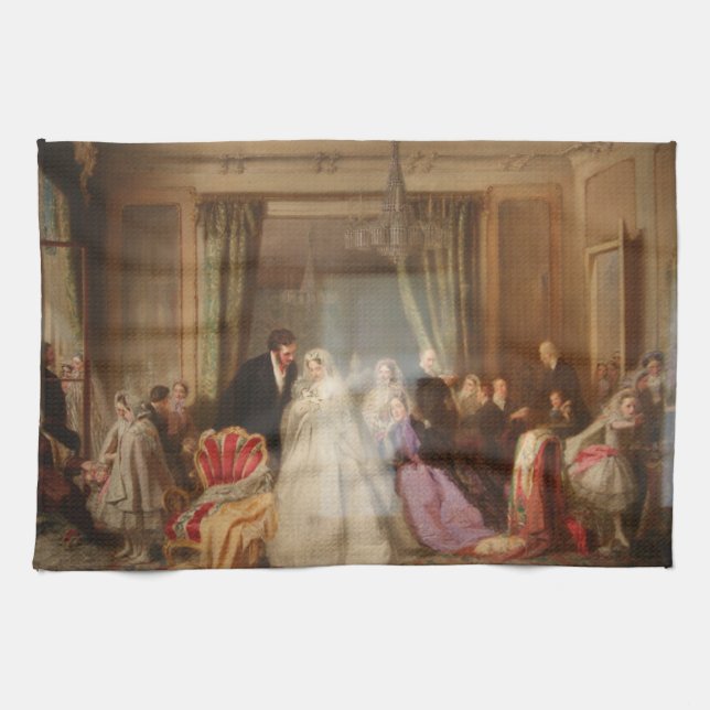 Changing Homes (Married Life) (Wedding Gift) Kitchen Towel (Horizontal)