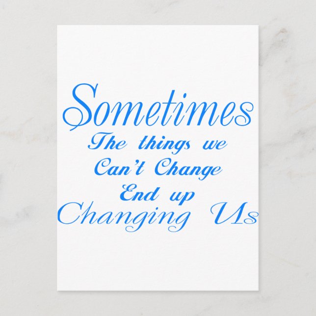 CHANGING LIFE POSTCARD (Front)