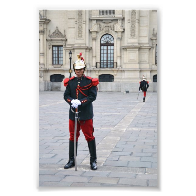 Changing Of The Guard, Lima, Peru Photo Print (Front)