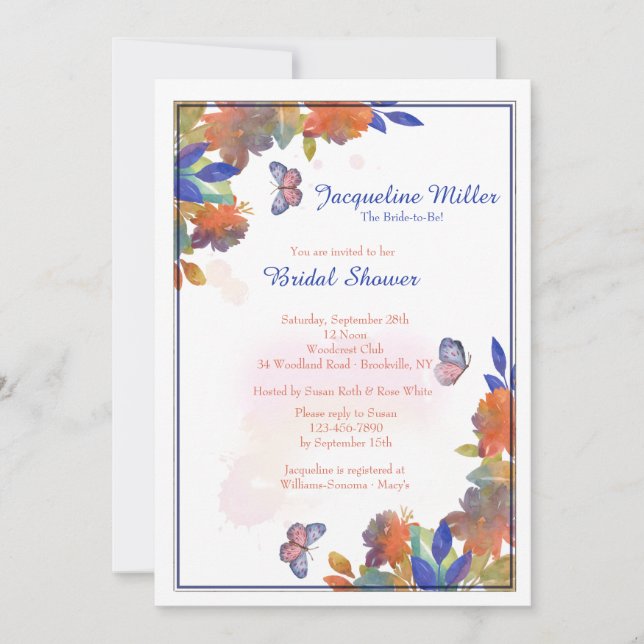 Changing Season's Invitation (Front)