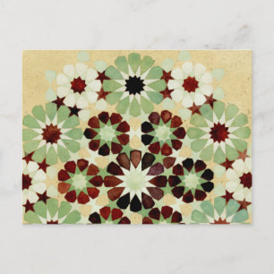 'Changing Seasons' Islamic geometry postcard