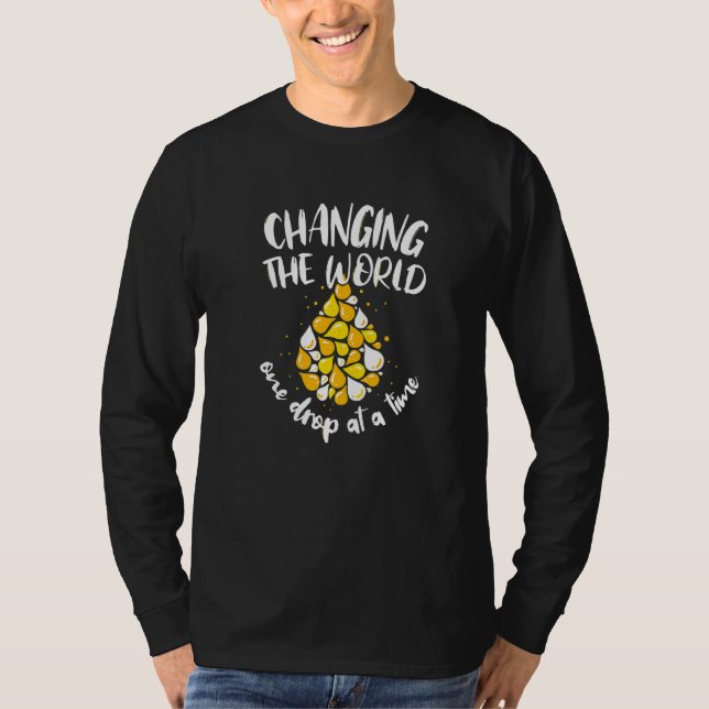 Changing The World One Drop At A Time Essential Oi T-Shirt (Front)
