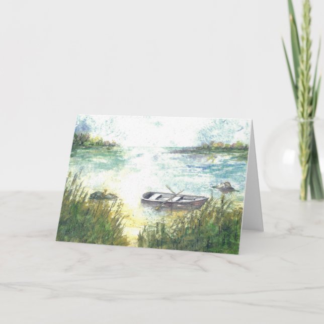 Changing Tide Greeting Card by Maureen A. Girard (Front)
