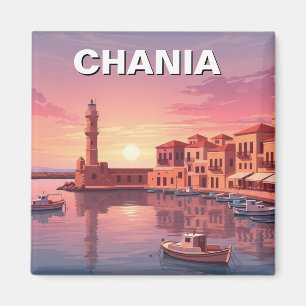Chania Greece Travel Magnet