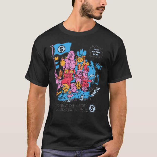 Channel 5, racing you your news! Classic T-Shirt (Front)
