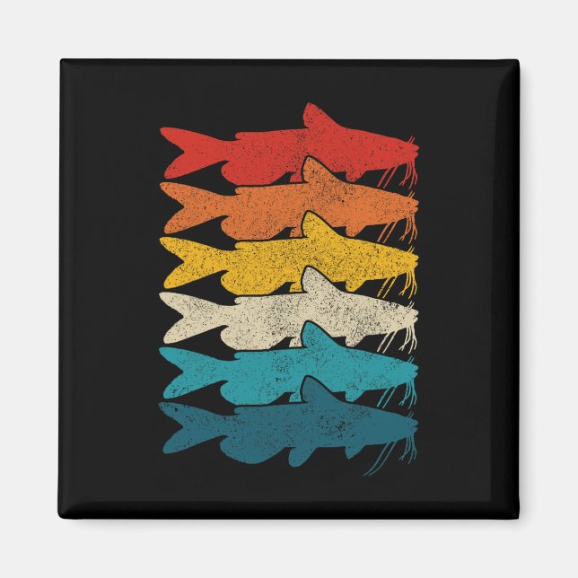 Channel Catfish Vintage Fish Catfish Fishing  Magnet (Front)