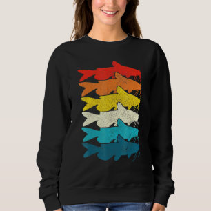 Channel Catfish Vintage Fish Catfishing Fishing Fi Sweatshirt