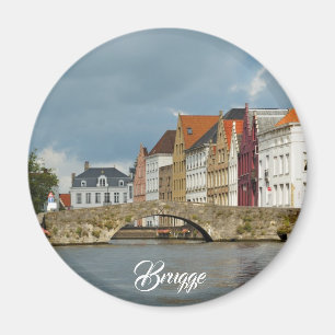 Channel in Brugge, Belgium Magnet