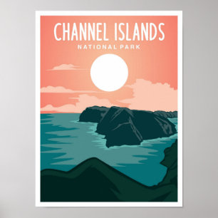 Channel Islands National Park California Travel  Poster