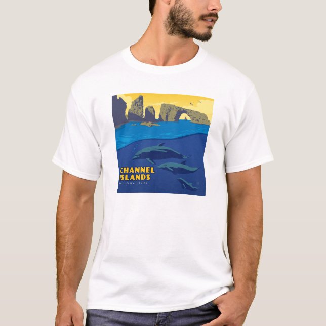 Channel Islands National Park Dolphins T-Shirt (Front)