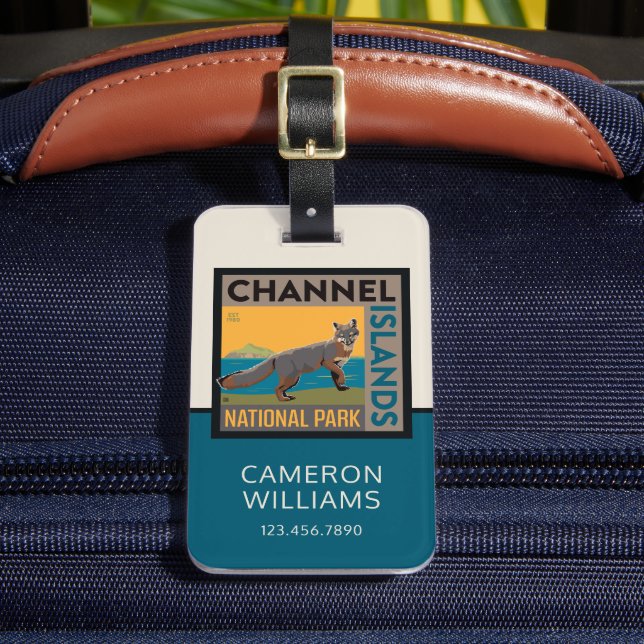 Channel Islands National Park | Fox Luggage Tag (Front Insitu 2)