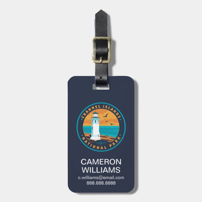 Channel Islands National Park Luggage Tag (Front Vertical)
