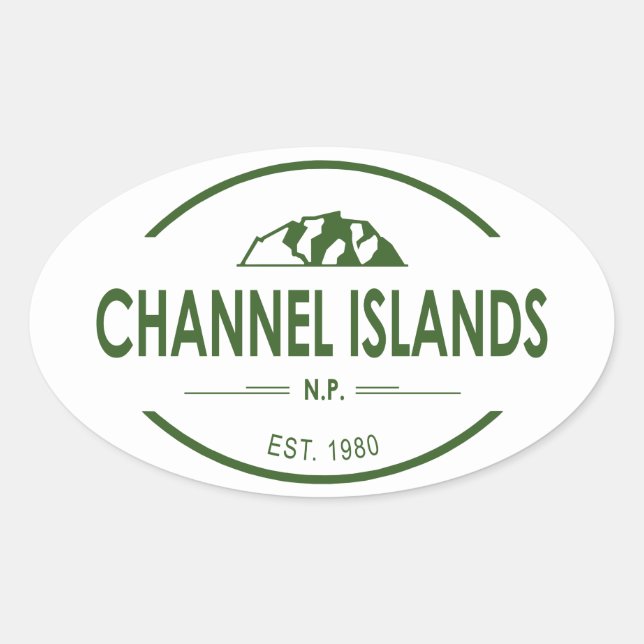 Channel Islands National Park Oval Sticker (Front)