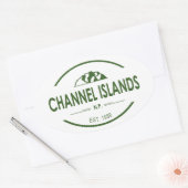 Channel Islands National Park Oval Sticker (Envelope)