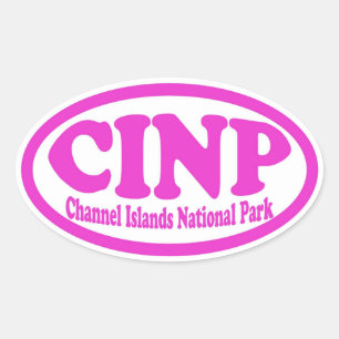 Channel Islands National Park pink oval sticker
