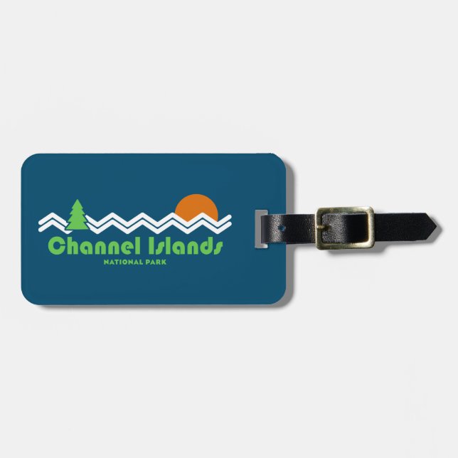 Channel Islands National Park Retro Luggage Tag (Front Horizontal)