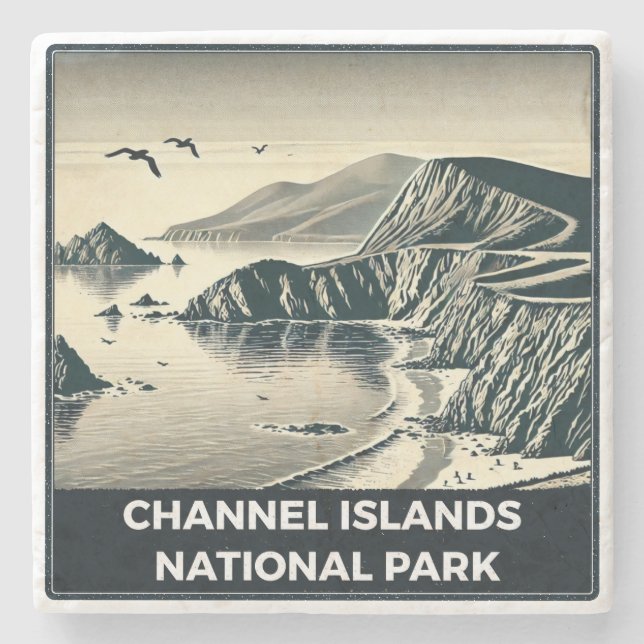 Channel Islands National Park Stone Coaster (Front)