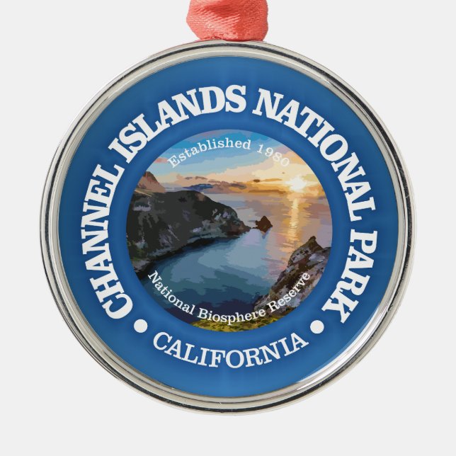 Channel Islands NP (rd)2 Metal Ornament (Front)