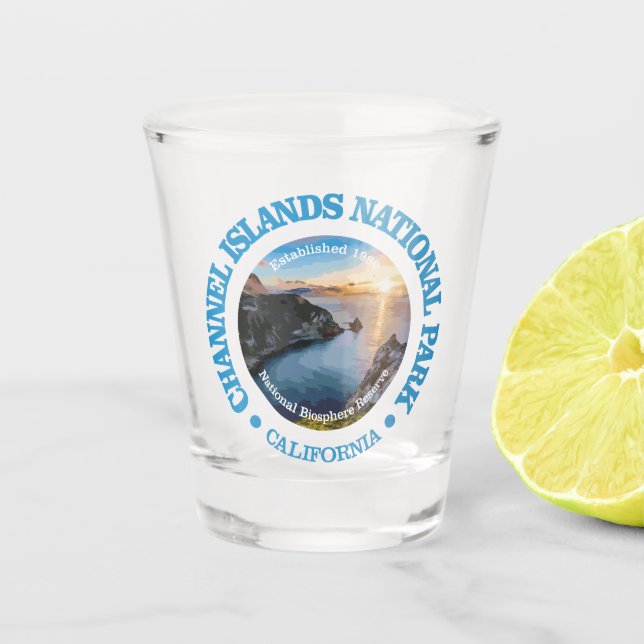 Channel Islands NP (rd)2 Shot Glass (Front)