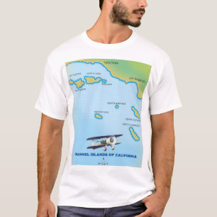 Channel Islands of California map T-Shirt