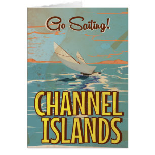 Channel Islands vintage travel poster