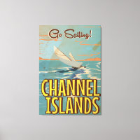 Channel Islands vintage travel poster