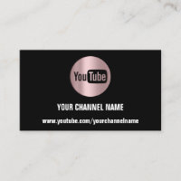 CHANNEL NAME YOUTUBER LOGO QR ROSE BLACK MODERN