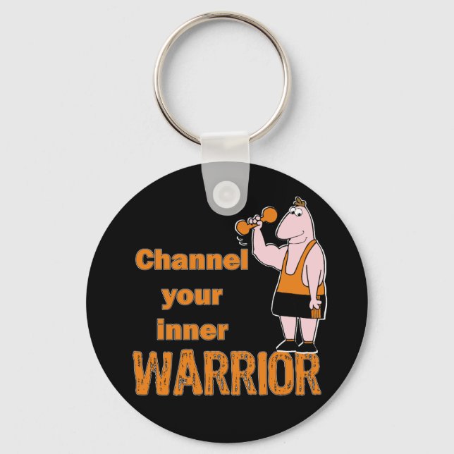 Channel Your Inner Warrior Keychain (Front)