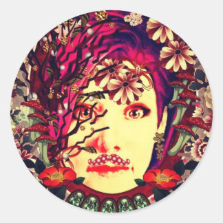 Channeling My Inner Frieda Kahlo Classic Round Sticker